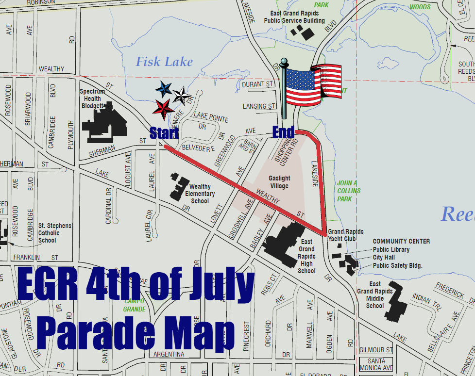 July 4 Parade Map