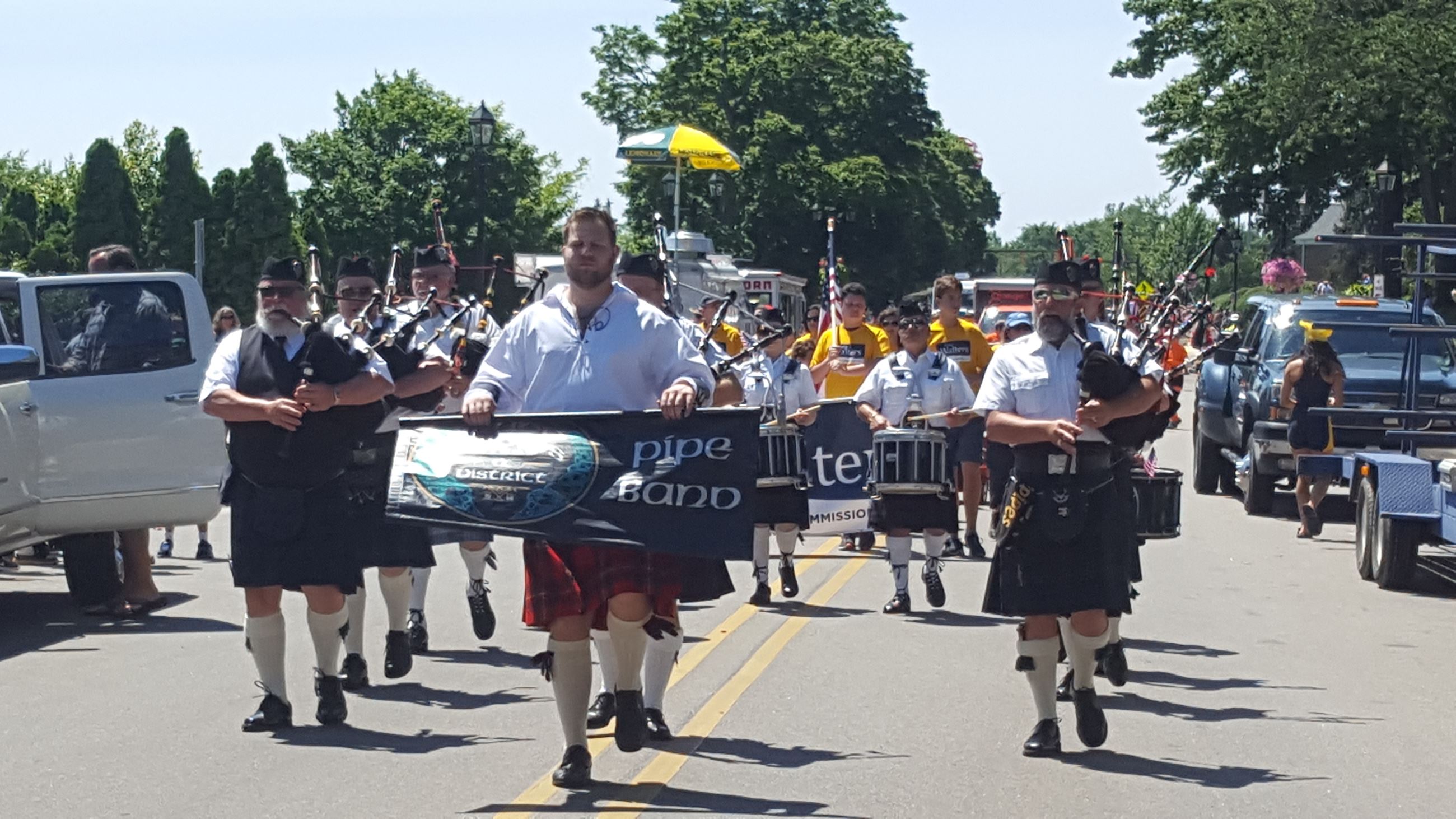Bagpipes are amazing during the parade.