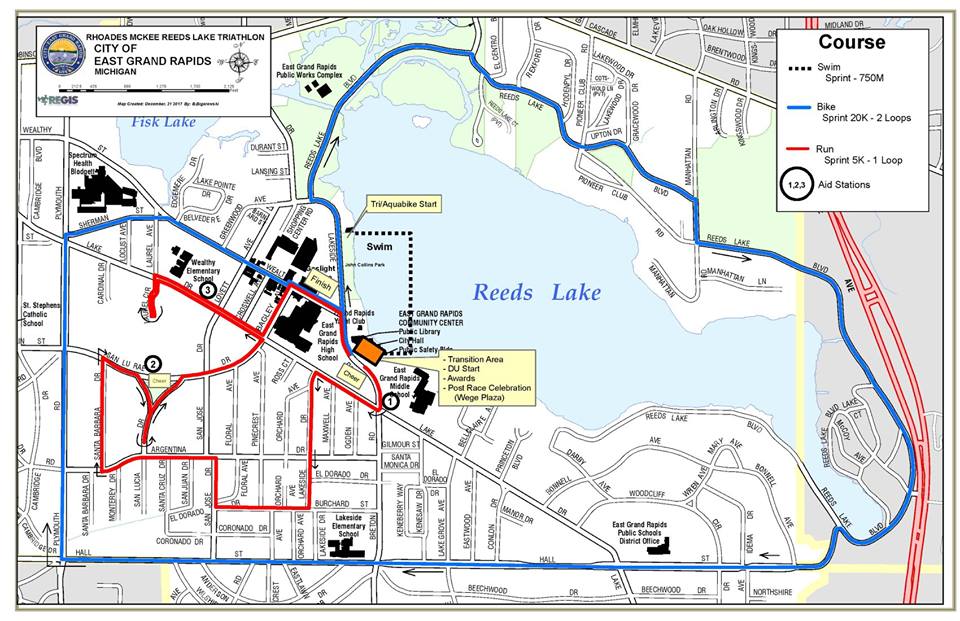 Tri course map