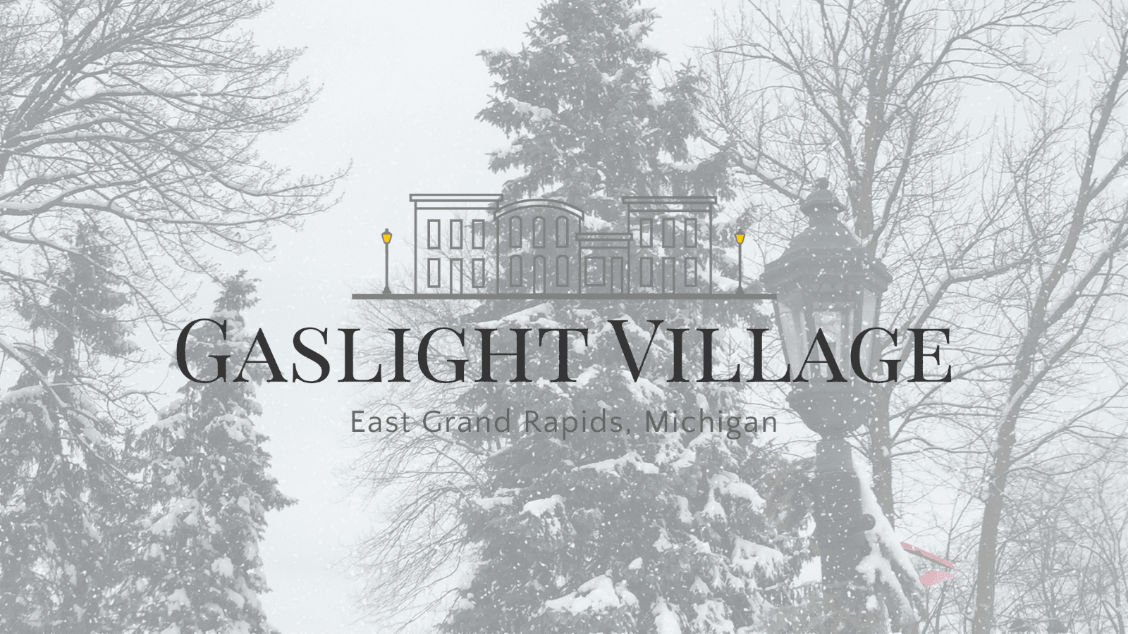 Gaslight Village, light post + logo Gaslight Village, light post + logo