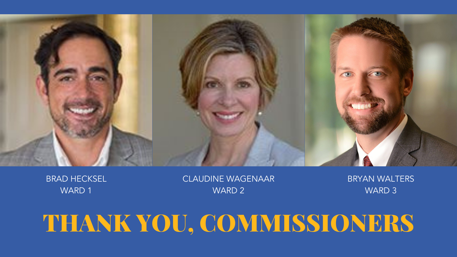 Brad Hecksel, Claudine Wagenaar, Bryan Walters