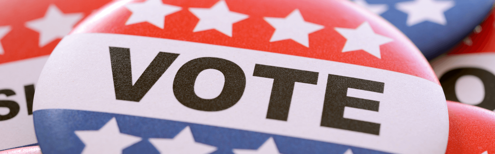 Pile of "VOTE" buttons