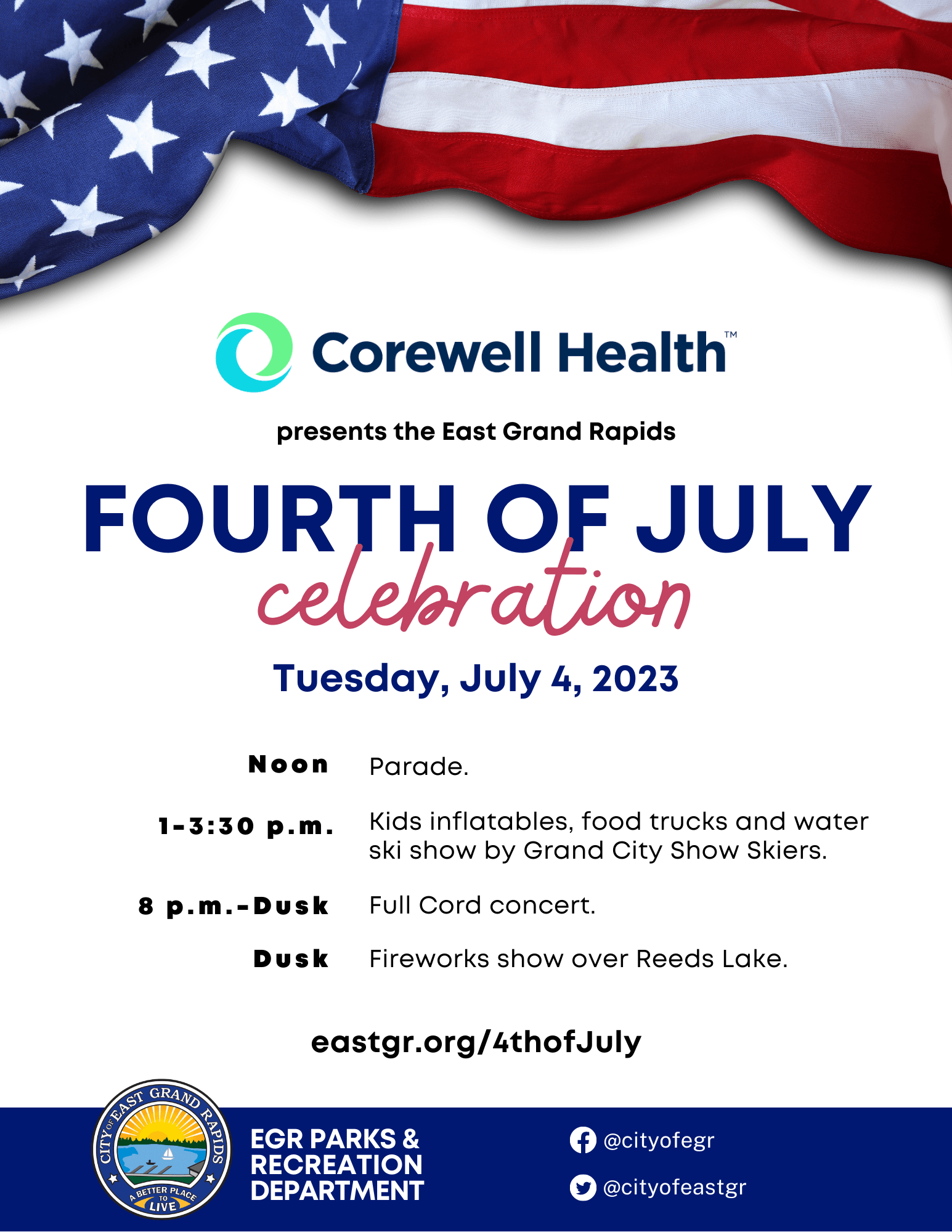 2023 Fourth of July Flyer
