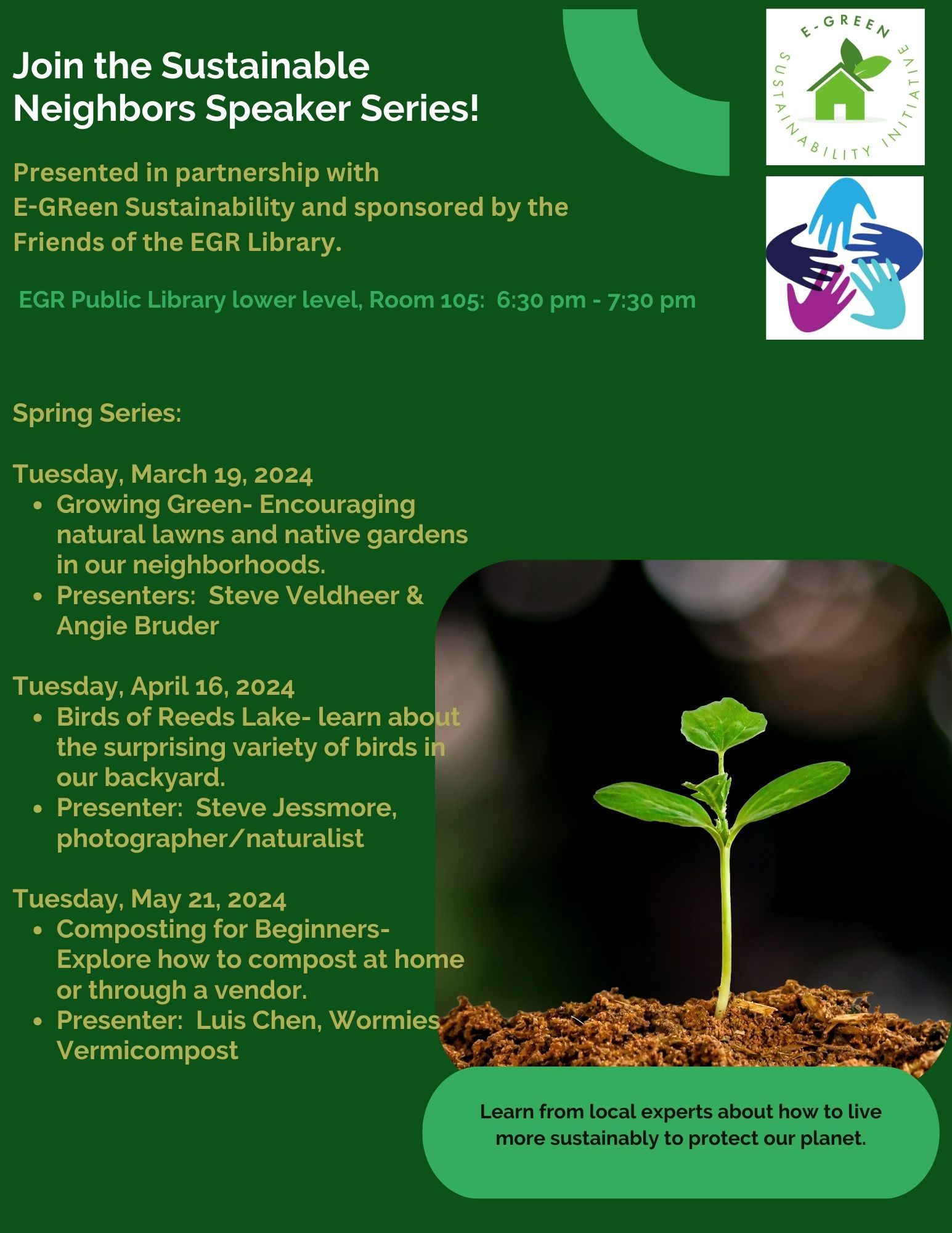 Updated 2024 Spring Sustainable Neighbors Series