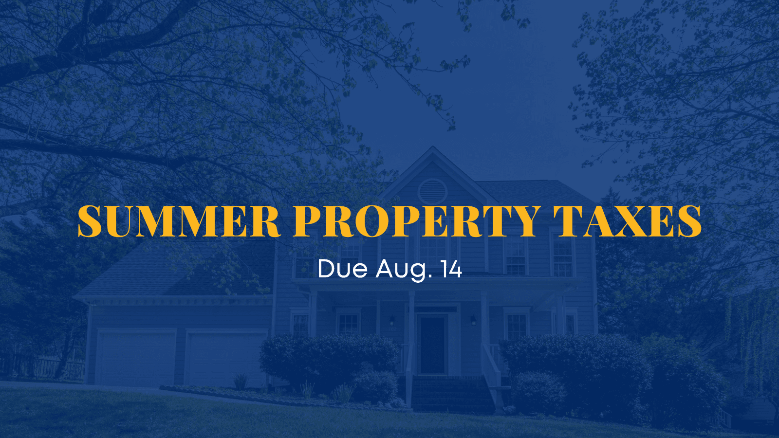 Summer property taxes