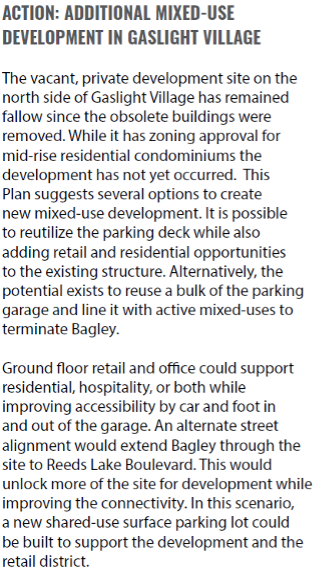 Action additional mixed use development