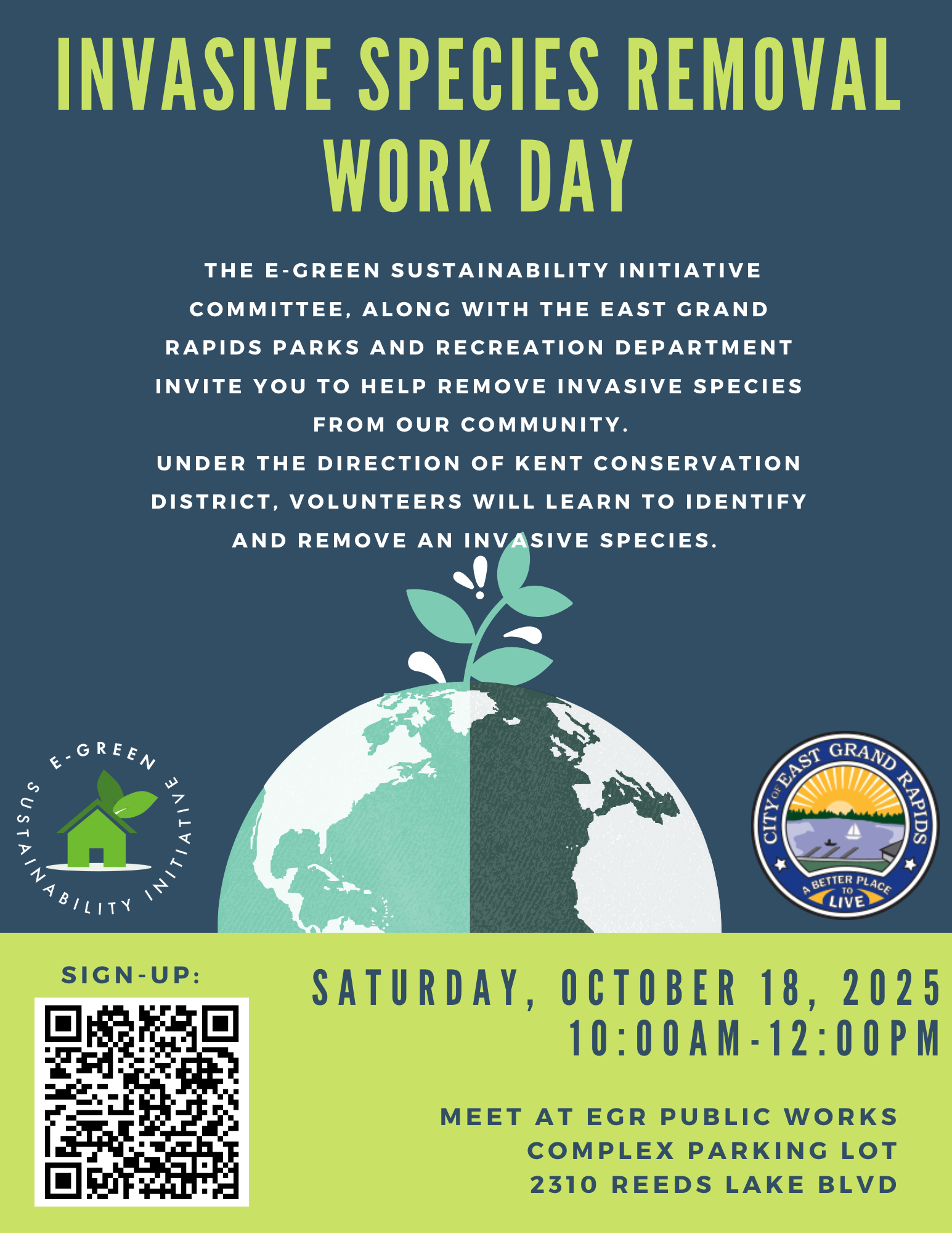 Invasive Species Work Day Poster