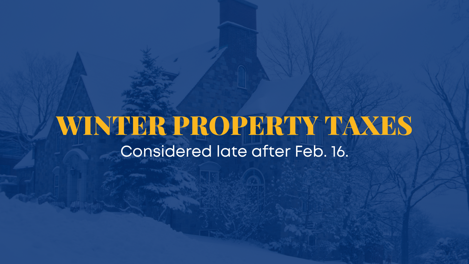 Winter property taxes